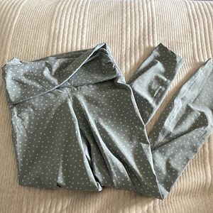 Grey/White Nike Yoga Leggings